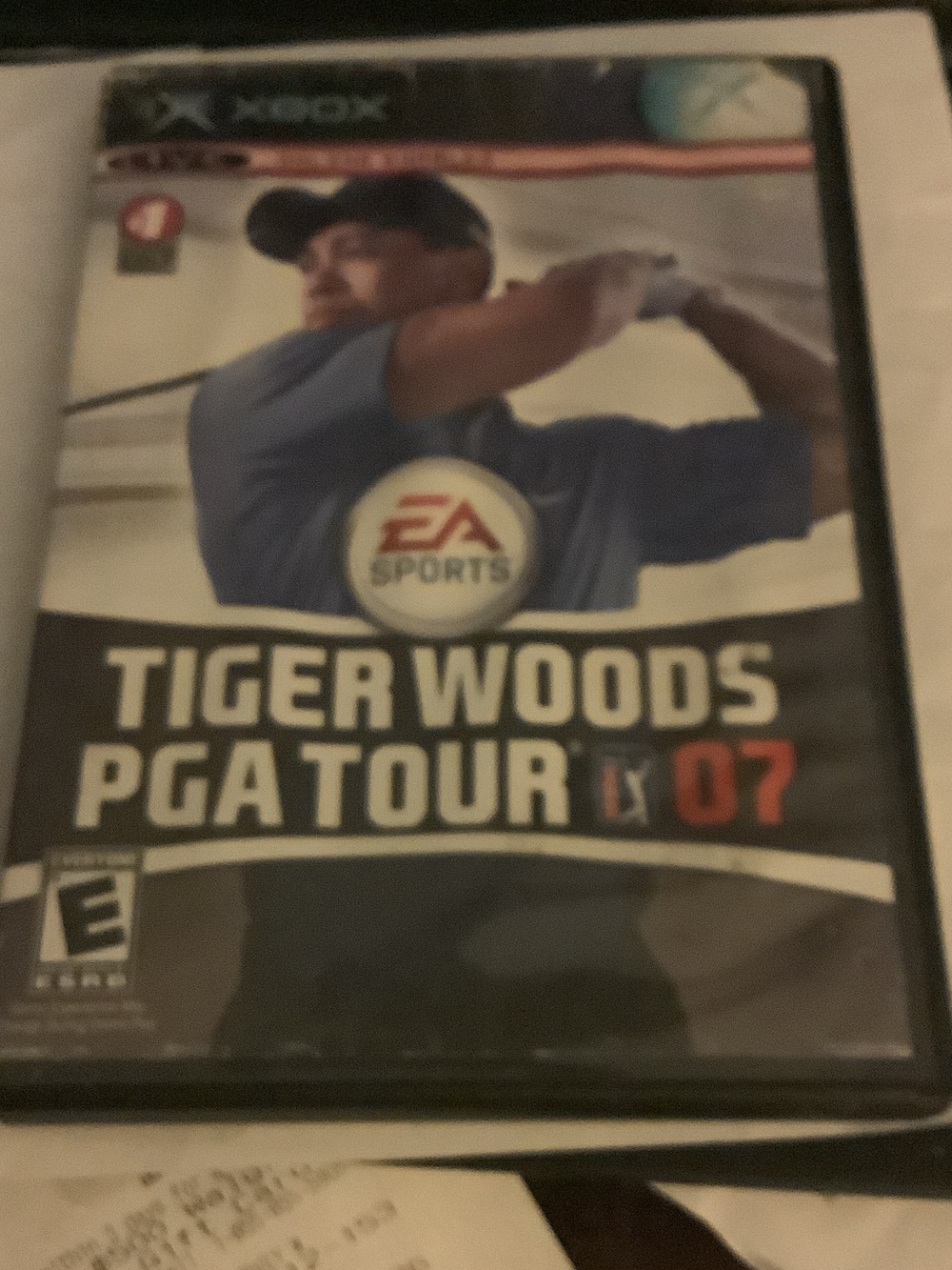 PGA Tour 07 Xbox - Black/Blue Game Case